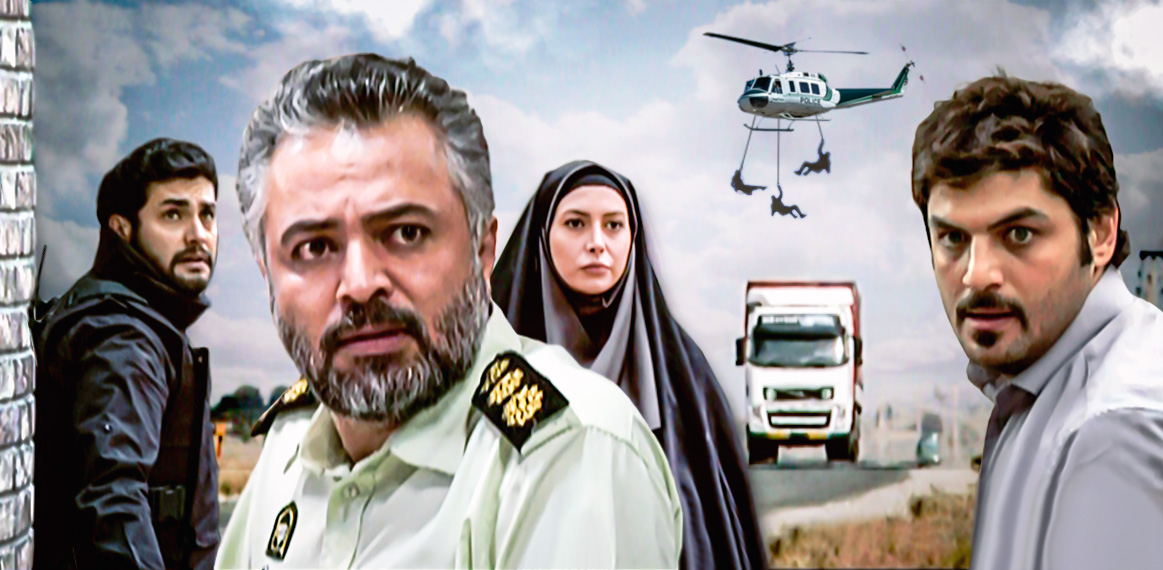 فریبا نادری در صحنه سریال تلویزیونی مثل شیشه به همراه سام درخشانی، امیرمحمد زند و حسن جوهرچی