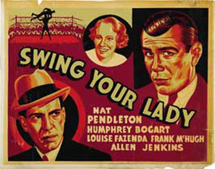 هامفری بوگارت در صحنه فیلم سینمایی Swing Your Lady به همراه Louise Fazenda و Nat Pendleton
