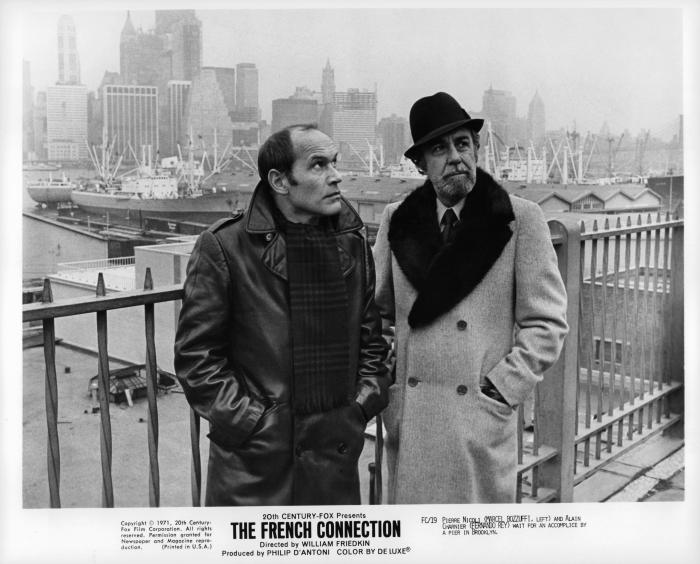 مارسل بوزوفی در صحنه فیلم سینمایی ارتباط فرانسوی به همراه فرناندو ری
