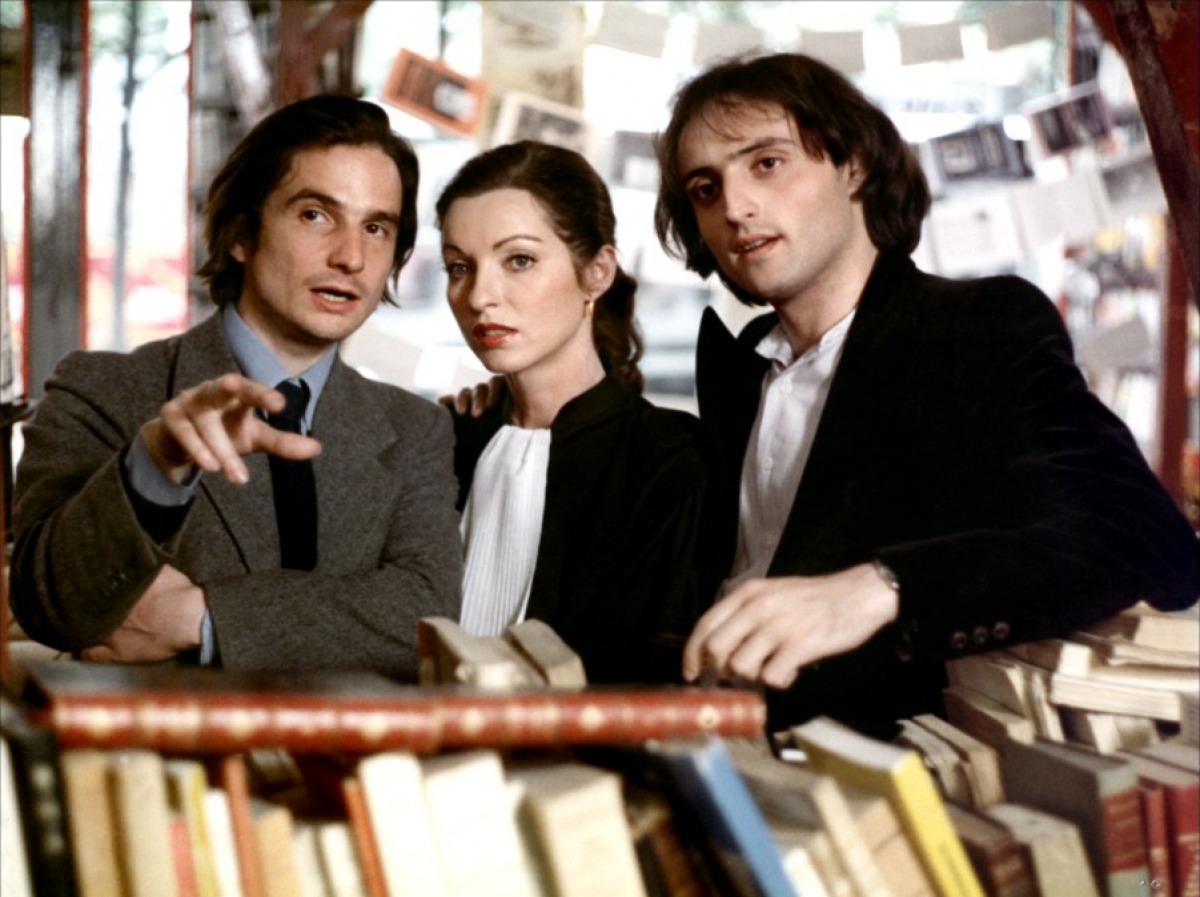 Jean-Pierre Léaud در صحنه فیلم سینمایی Love on the Run به همراه Daniel Mesguich و Marie-France Pisier