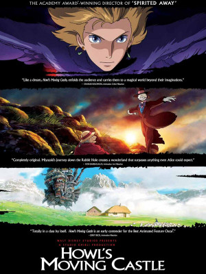 پوستر فیلم سینمایی قلعه متحرک هاول به کارگردانی Hayao Miyazaki