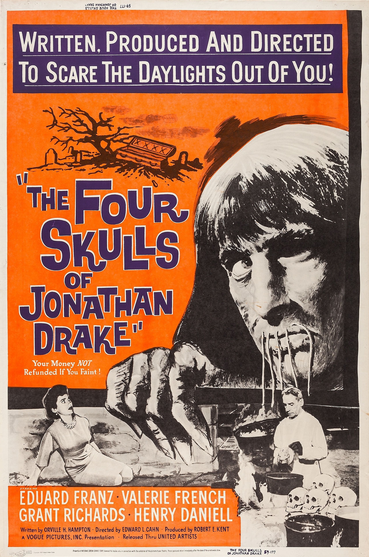  فیلم سینمایی The Four Skulls of Jonathan Drake به کارگردانی Edward L. Cahn