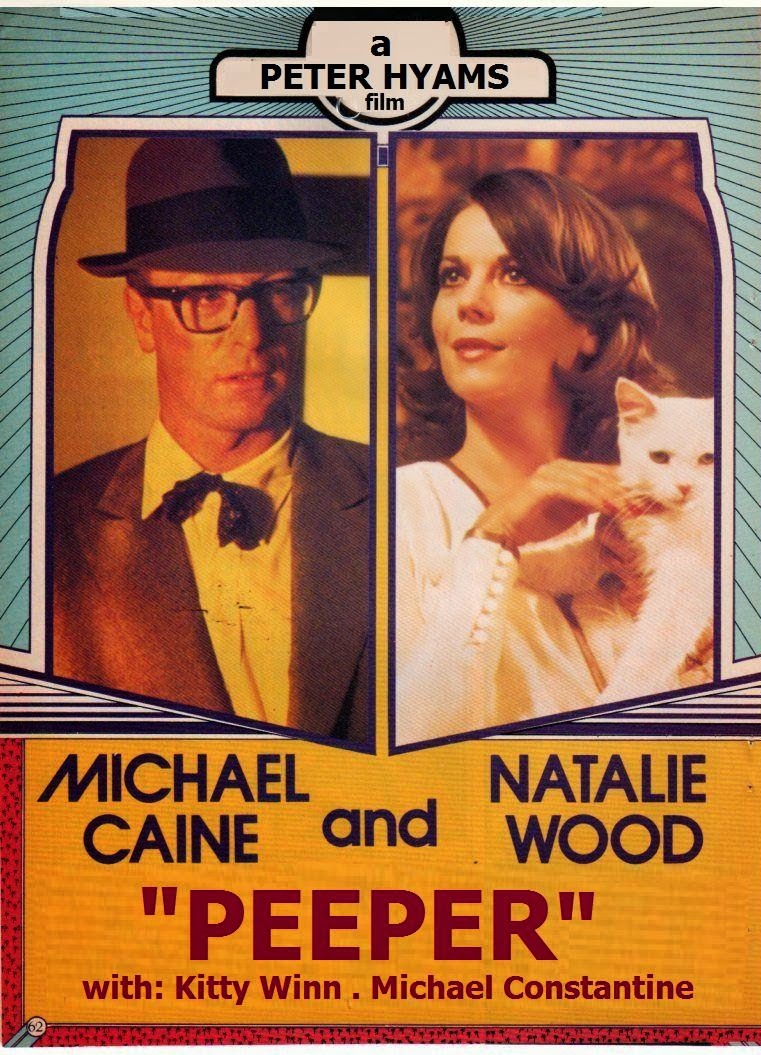 Natalie Wood در صحنه فیلم سینمایی Peeper به همراه مایکل کین