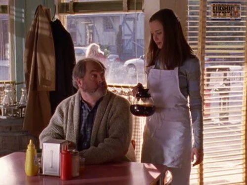 Michael Winters در صحنه سریال تلویزیونی Gilmore Girls به همراه Alexis Bledel