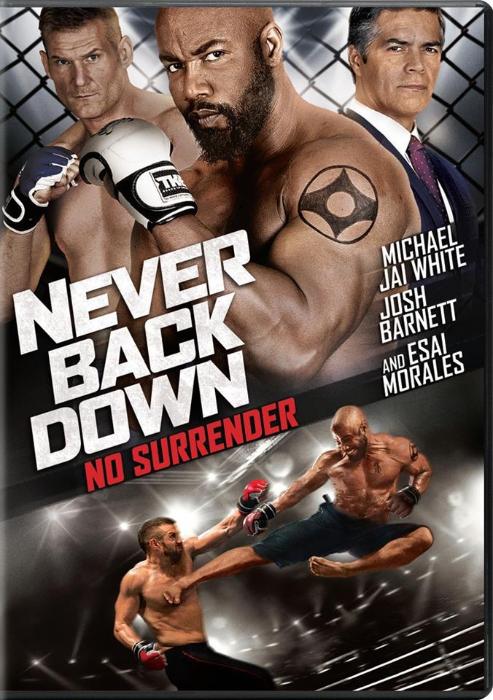 Josh Barnett در صحنه فیلم سینمایی Never Back Down: No Surrender به همراه Michael Jai White