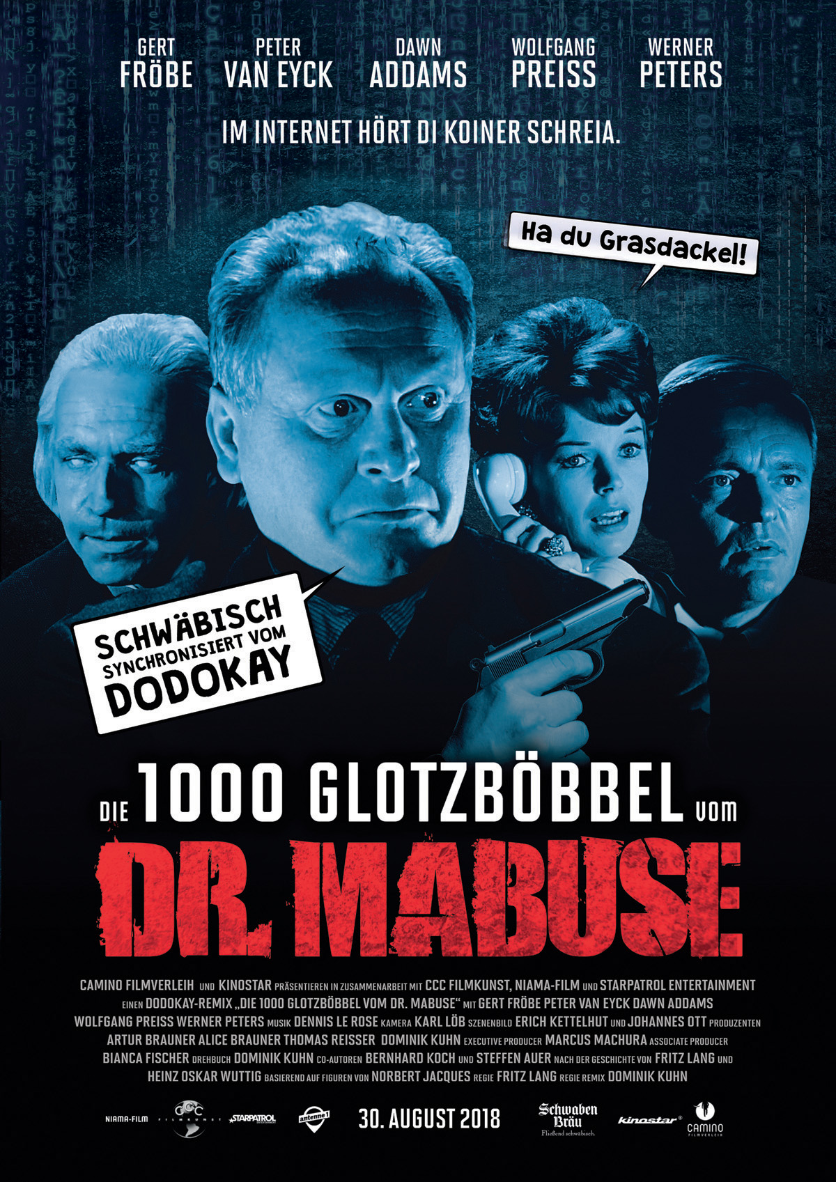  فیلم سینمایی Die 1000 Glotzböbbel vom Dr. Mabuse به کارگردانی فریتس لانگ و Dominik Kuhn
