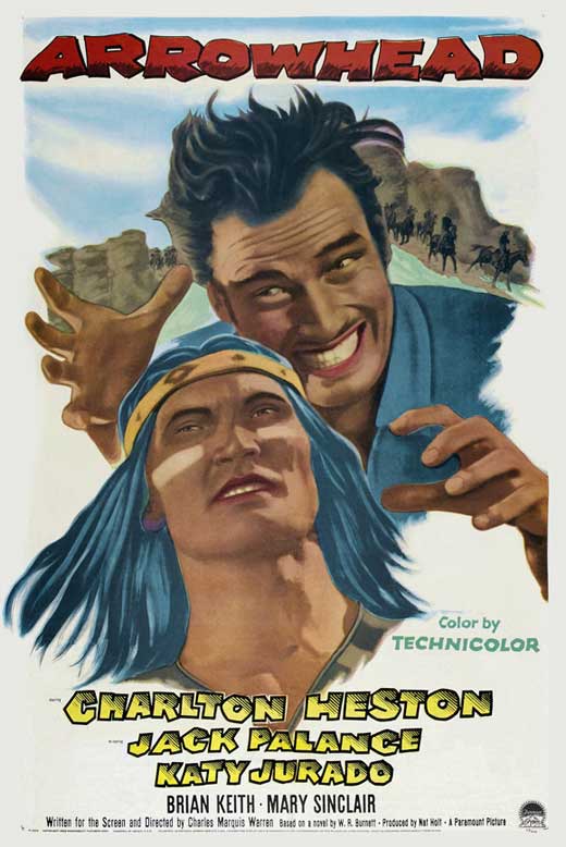  فیلم سینمایی Arrowhead با حضور جک پالانس و Charlton Heston
