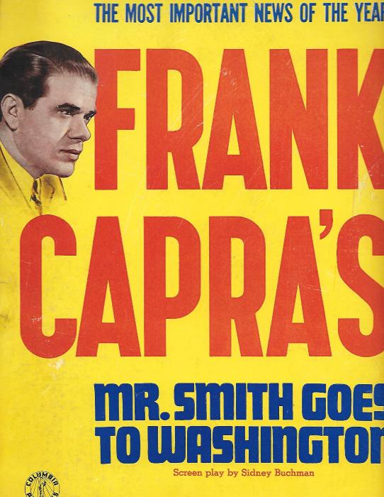 Frank Capra در صحنه فیلم سینمایی آقای اسمیت به واشنگتن می رود