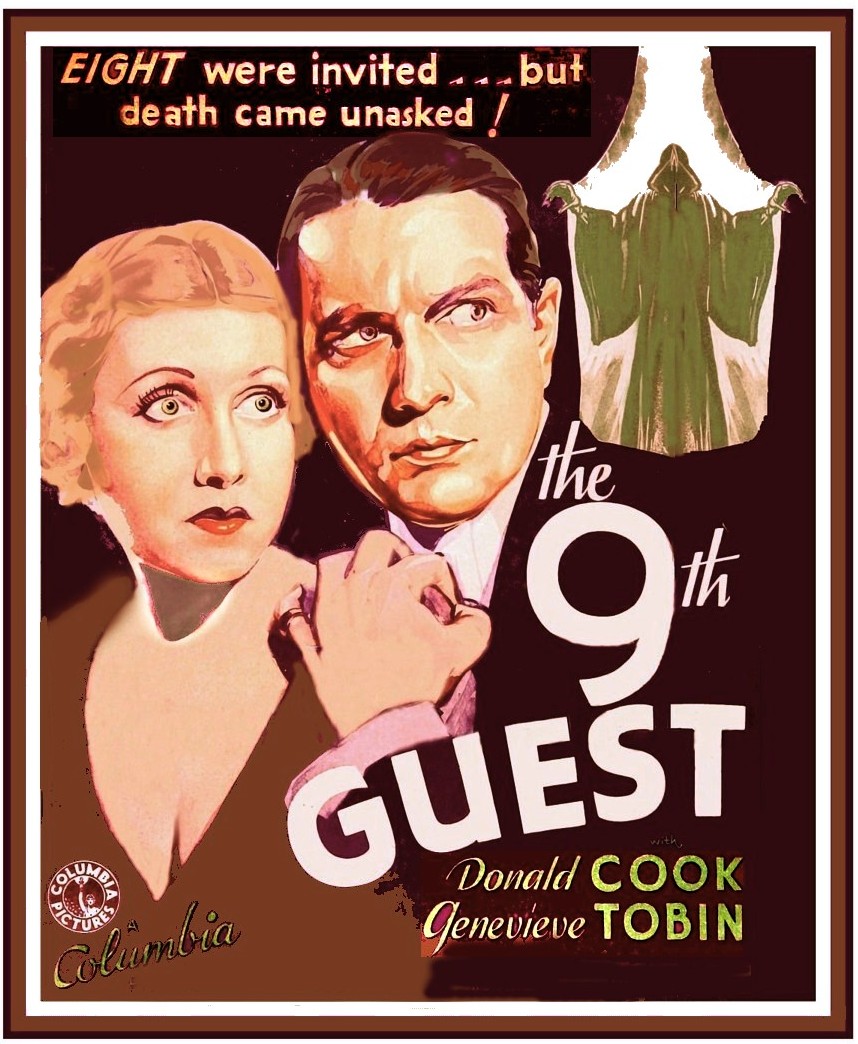 Donald Cook در صحنه فیلم سینمایی The Ninth Guest به همراه Genevieve Tobin