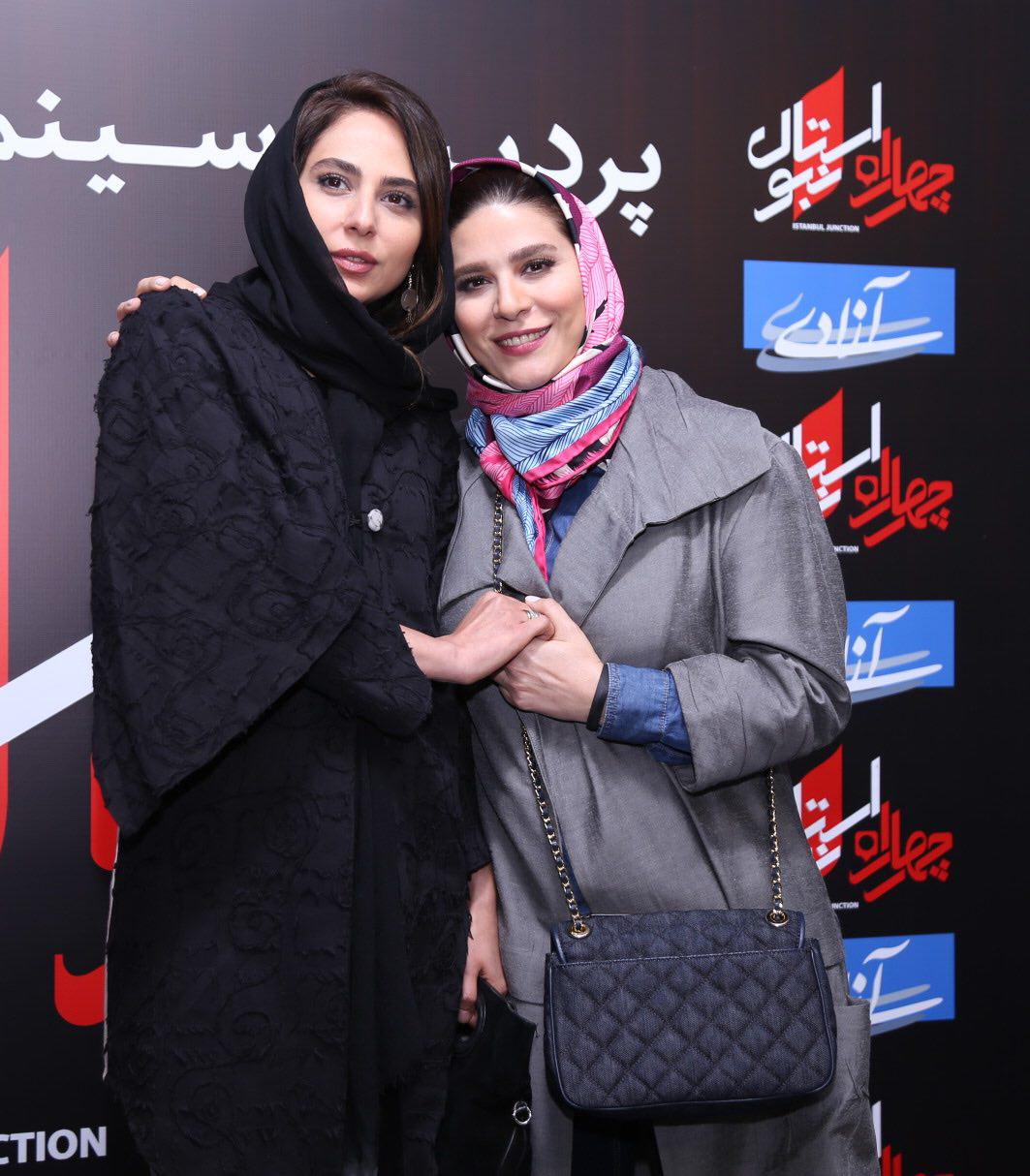 سحر دولتشاهی در جشنواره فیلم سینمایی چهارراه استانبول به همراه رعنا آزادی‌ور