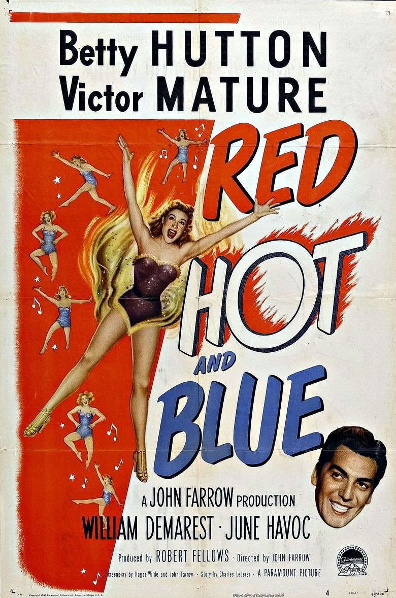  فیلم سینمایی Red, Hot and Blue به کارگردانی John Farrow