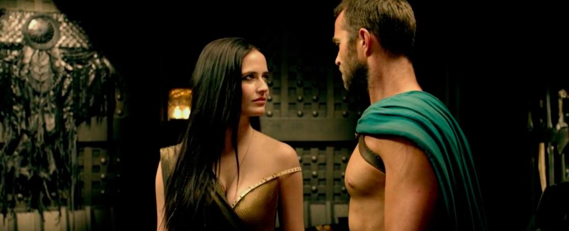 Sullivan Stapleton در صحنه فیلم سینمایی 300: Rise of an Empire به همراه اوا گرین