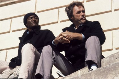 Paul Benjamin در صحنه فیلم سینمایی فرار از آلکاتراز به همراه کلینت ایستوود