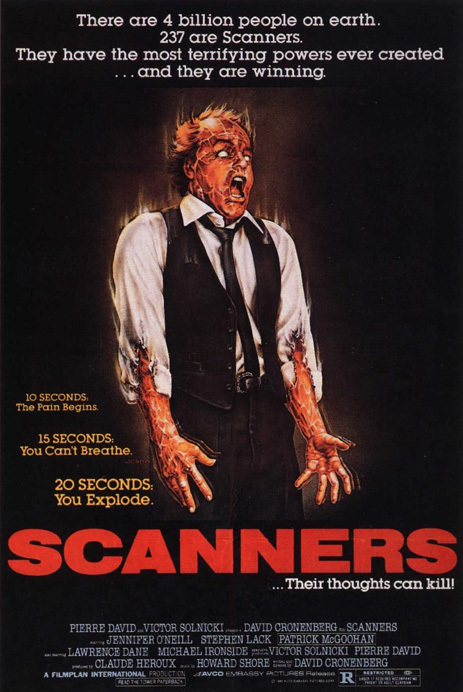  فیلم سینمایی Scanners به کارگردانی David Cronenberg