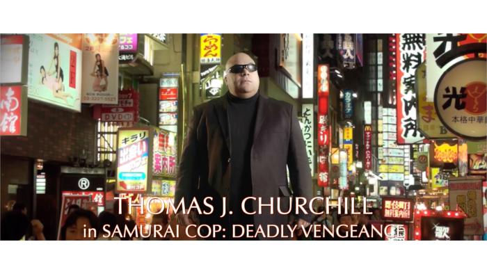 Thomas J. Churchill در صحنه فیلم سینمایی Samurai Cop 2: Deadly Vengeance