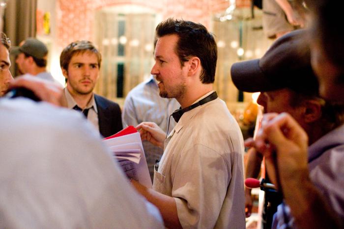 Michael Stahl-David در صحنه فیلم سینمایی کلاورفیلد به همراه Matt Reeves