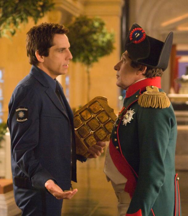 Alain Chabat در صحنه فیلم سینمایی شب در موزه: نبرد اسمیتسونین به همراه Ben Stiller