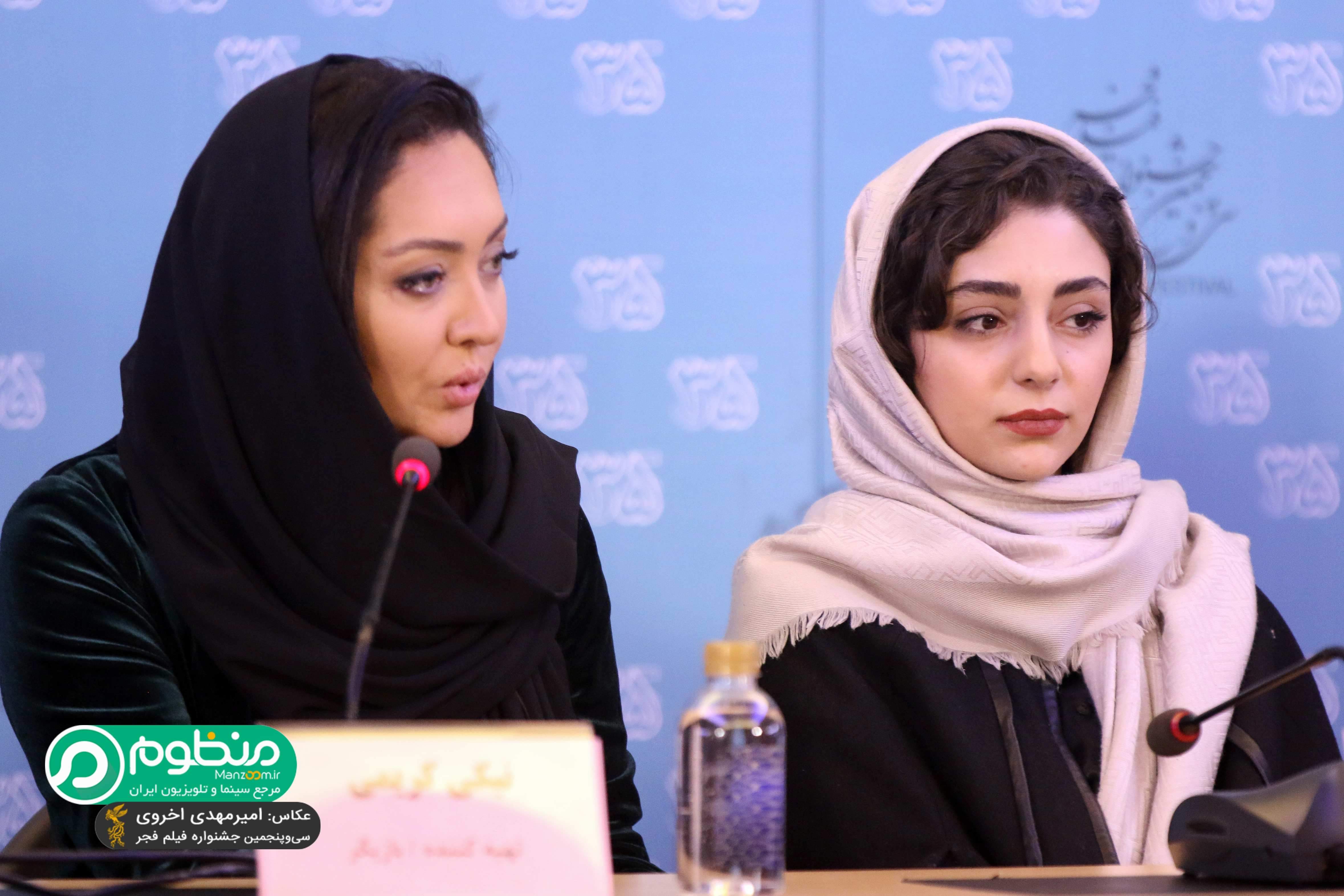 هستی مهدوی‌فر در جشنواره فیلم سینمایی آذر به همراه نیکی کریمی