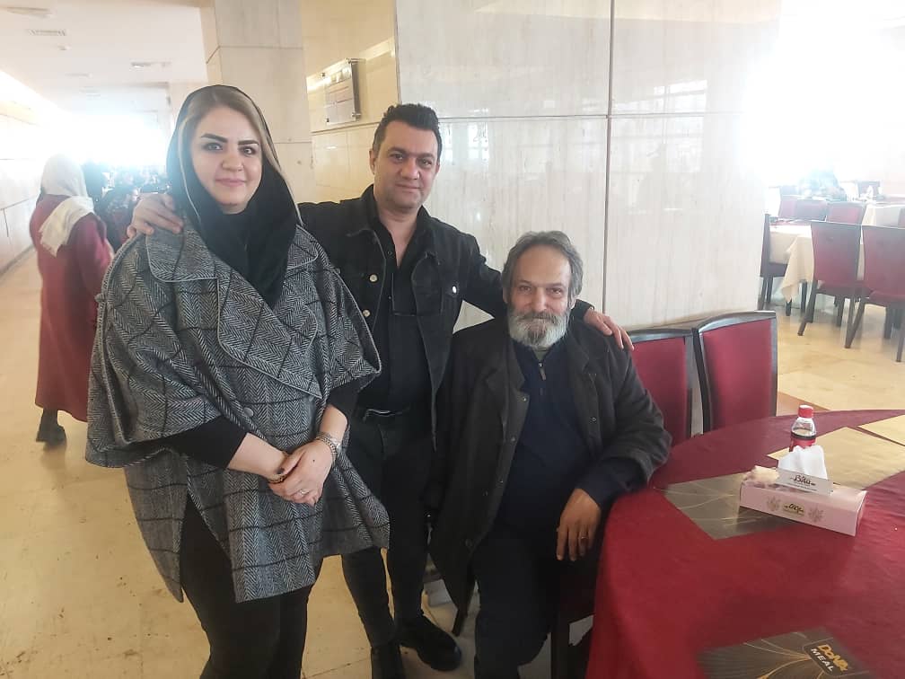 تصویری از فاطمه قربانی سینما و تلویزیون در پشت صحنه یکی از آثارش