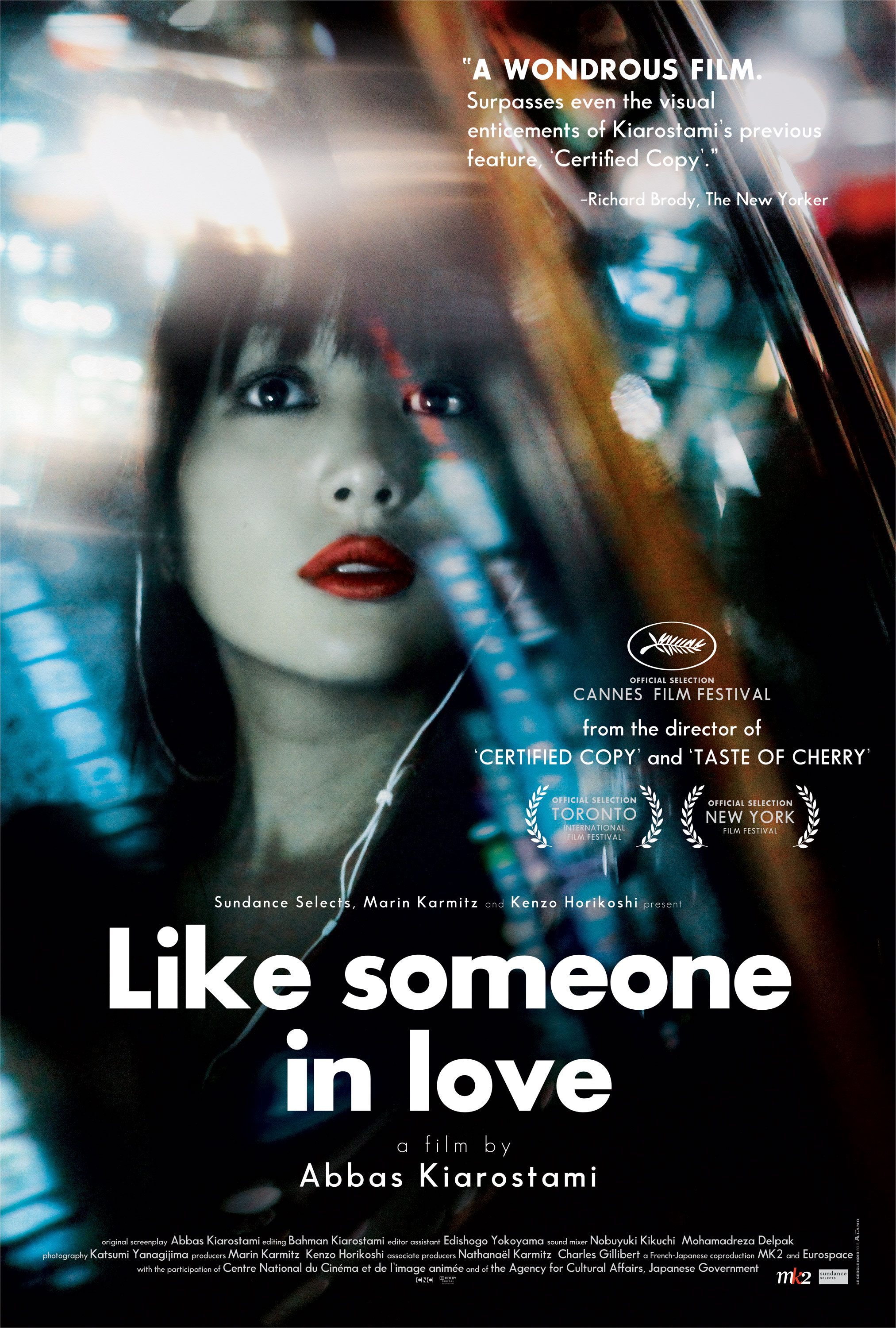 پوستر فیلم سینمایی مثل یک عاشق به کارگردانی عباس کیارستمی
