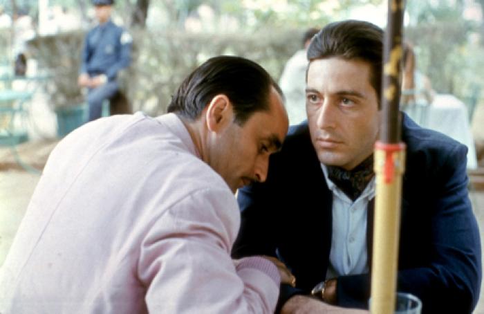 جان کازال در صحنه فیلم سینمایی پدرخوانده: قسمت دوم به همراه آل پاچینو