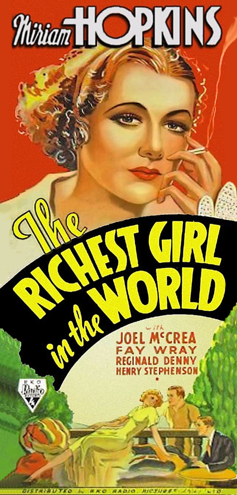 Miriam Hopkins در صحنه فیلم سینمایی The Richest Girl in the World