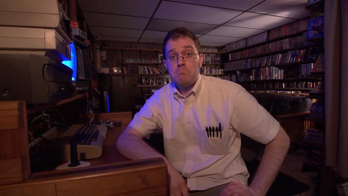 James Rolfe در صحنه فیلم سینمایی The Angry Video Game Nerd