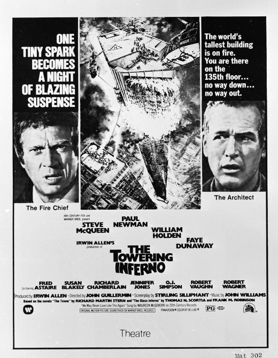  فیلم سینمایی The Towering Inferno با حضور پل نیومن و استیو مک کوئین