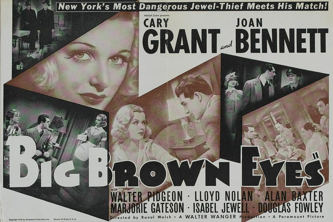  فیلم سینمایی Big Brown Eyes با حضور کری گرانت، Joan Bennett و Marjorie Gateson