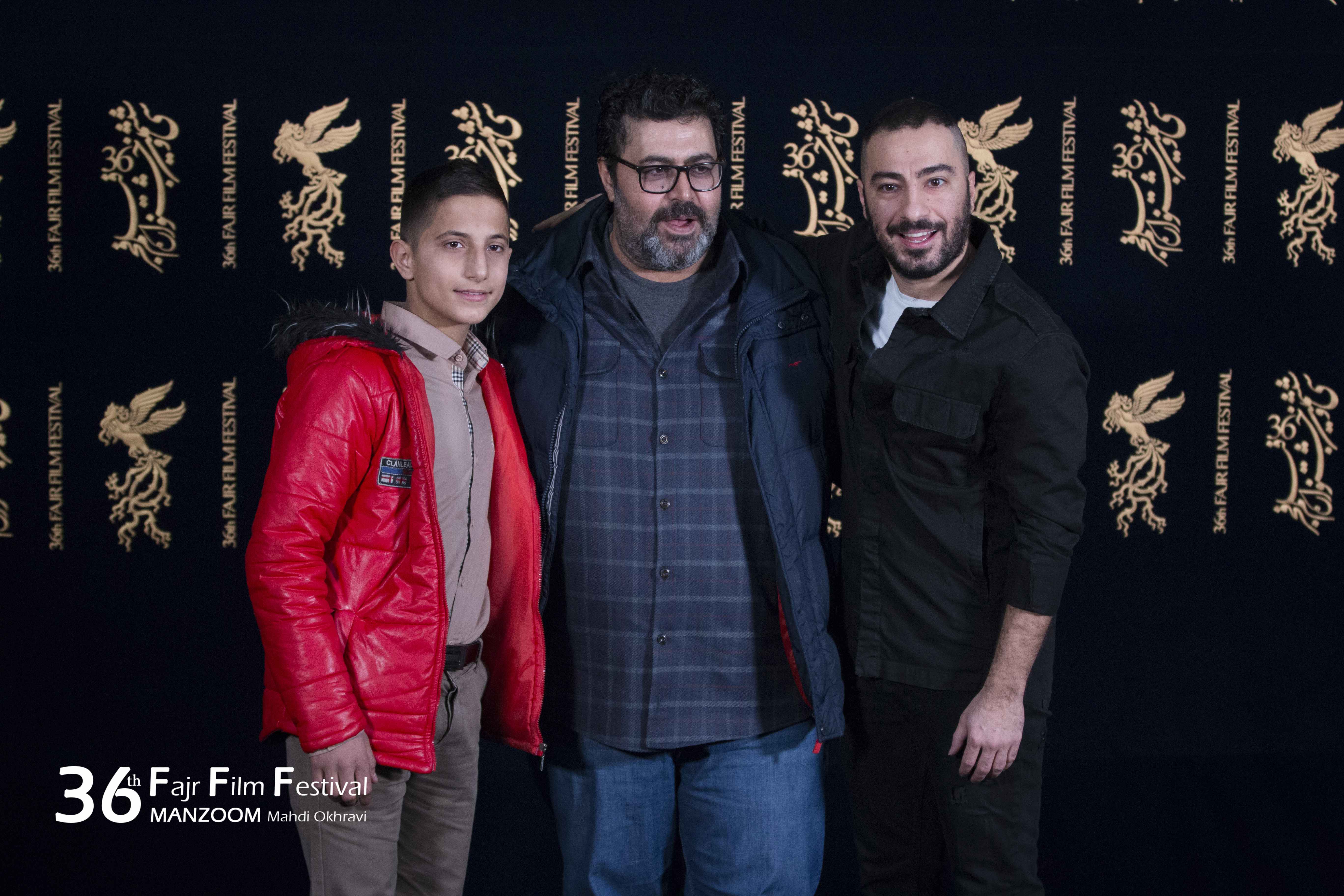 نوید محمدزاده در جشنواره فیلم سینمایی مغزهای کوچک زنگ زده به همراه فرهاد اصلانی