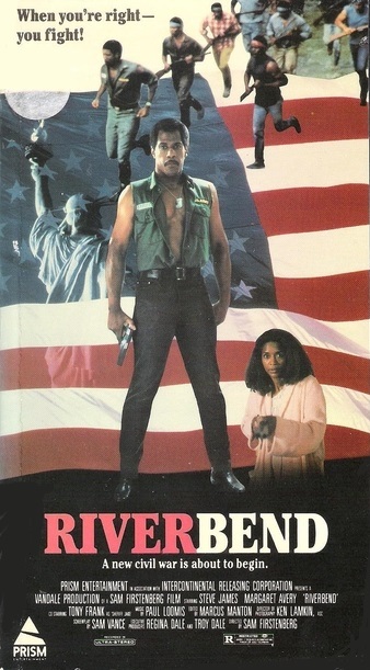 Steve James در صحنه فیلم سینمایی Riverbend به همراه Margaret Avery