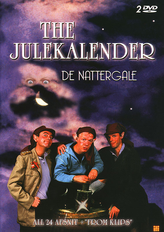 Carsten Knudsen در صحنه سریال تلویزیونی The Julekalender به همراه Viggo Sommer و Uffe Rørbæk Madsen