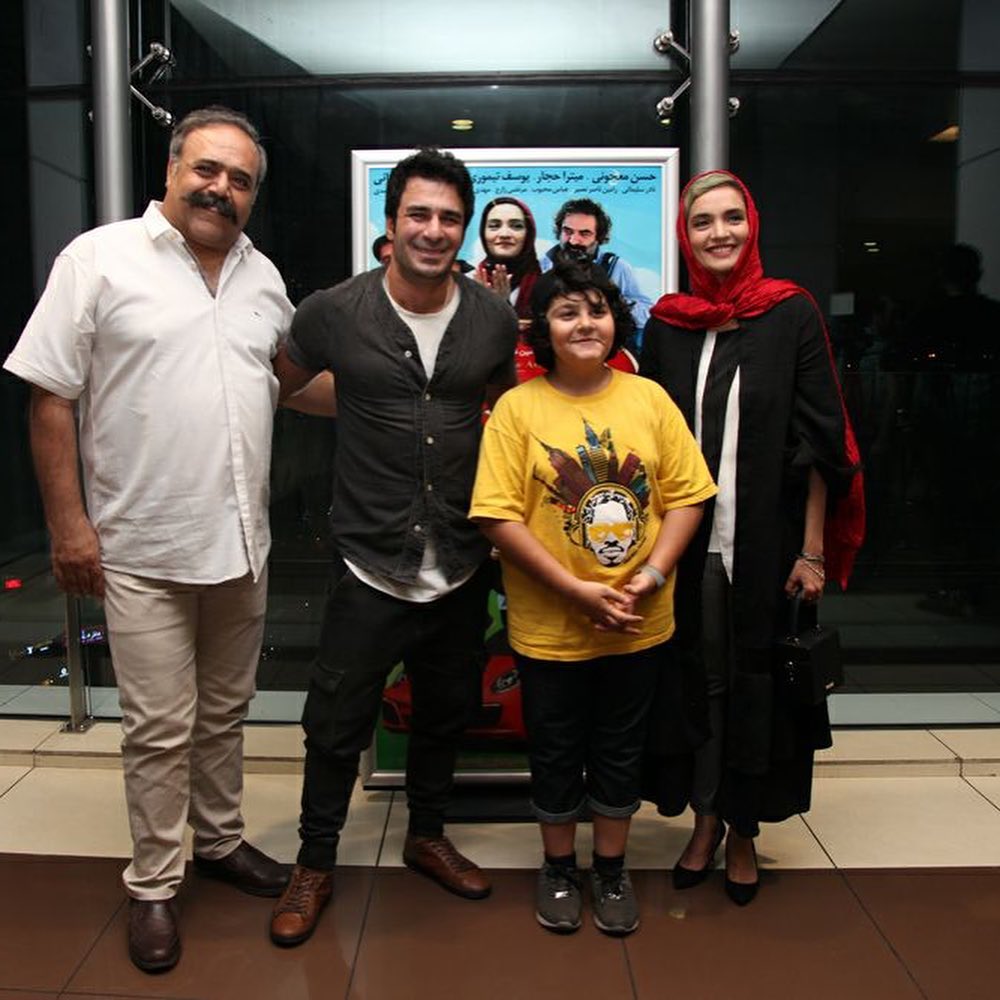 میترا حجار در اکران افتتاحیه فیلم سینمایی تپلی و من به همراه کیان علی پناه و یوسف تیموری