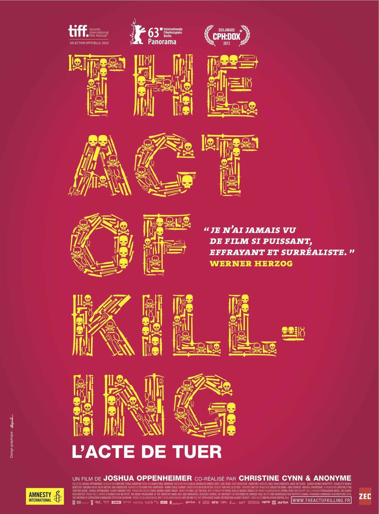  فیلم سینمایی The Act of Killing به کارگردانی Joshua Oppenheimer و Anonymous و Christine Cynn