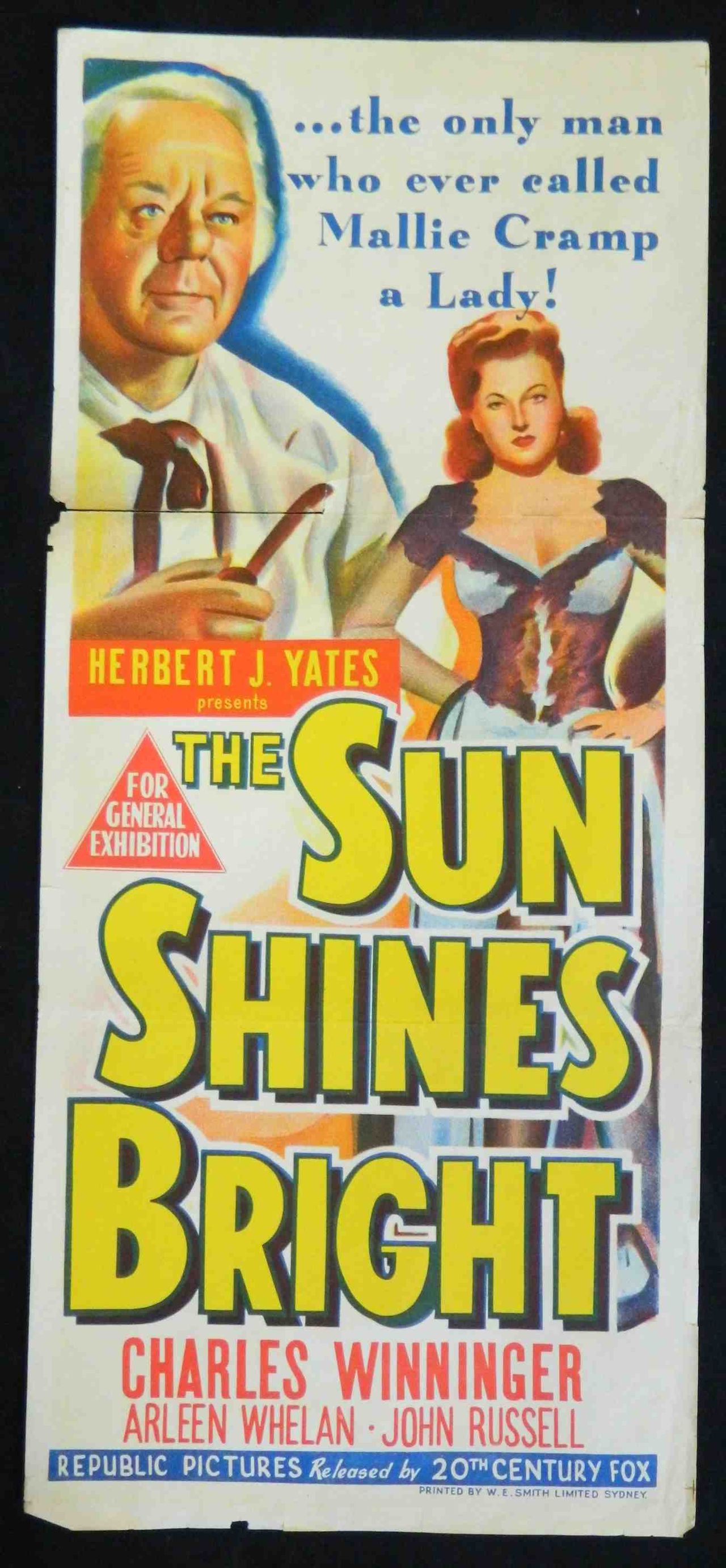 Arleen Whelan در صحنه فیلم سینمایی The Sun Shines Bright به همراه Charles Winninger