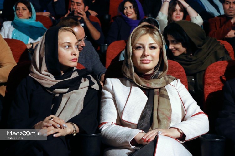 مریم کاویانی در اکران افتتاحیه فیلم سینمایی جاودانگی به همراه نیوشا ضیغمی