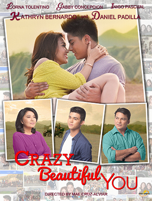 Inigo Dominic Pascual در صحنه فیلم سینمایی Crazy Beautiful You به همراه Lorna Tolentino، Kathryn Bernardo، Daniel Padilla و Gabby Concepcion