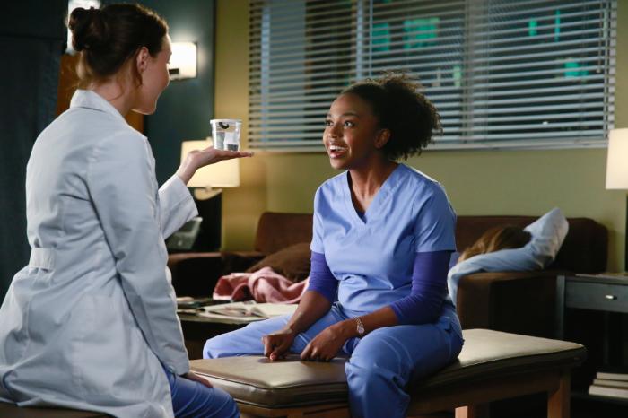 Crista Flanagan در صحنه سریال تلویزیونی آناتومی گری