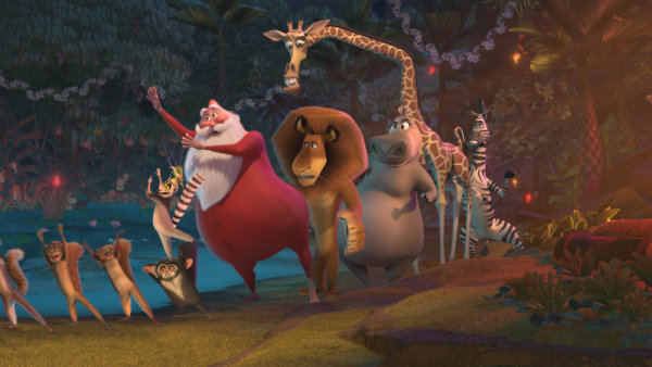 Cedric the Entertainer در صحنه فیلم سینمایی Merry Madagascar به همراه Ben Stiller، Danny Jacobs، Chris Rock، David Schwimmer، Carl Reiner و جادا پینکت اسمیت