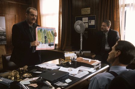 سام شپارد در صحنه فیلم سینمایی قول به همراه جک نیکلسون و آرون اکهارت