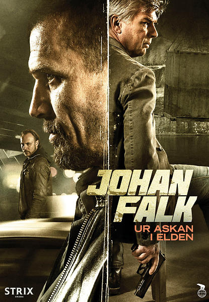 Jakob Eklund در صحنه فیلم سینمایی Johan Falk: Ur askan i elden به همراه Björn Bengtsson