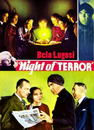 Wallace Ford در صحنه فیلم سینمایی Night of Terror به همراه Otto Hoffman، Tully Marshall، Mary Frey، Sally Blane، Gertrude Michael، Bryant Washburn و Bela Lugosi