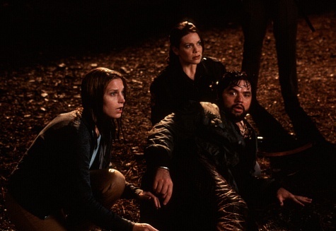 Meredith Salenger در صحنه فیلم سینمایی دریاچه وحشت به همراه اولیور پلات و Bridget Fonda