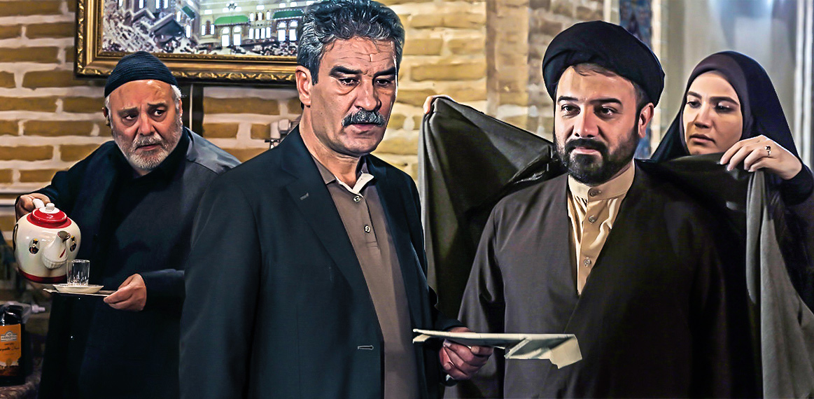 جعفر دهقان در صحنه سریال تلویزیونی سر دلبران به همراه برزو ارجمند، متین ستوده و محمد کاسبی