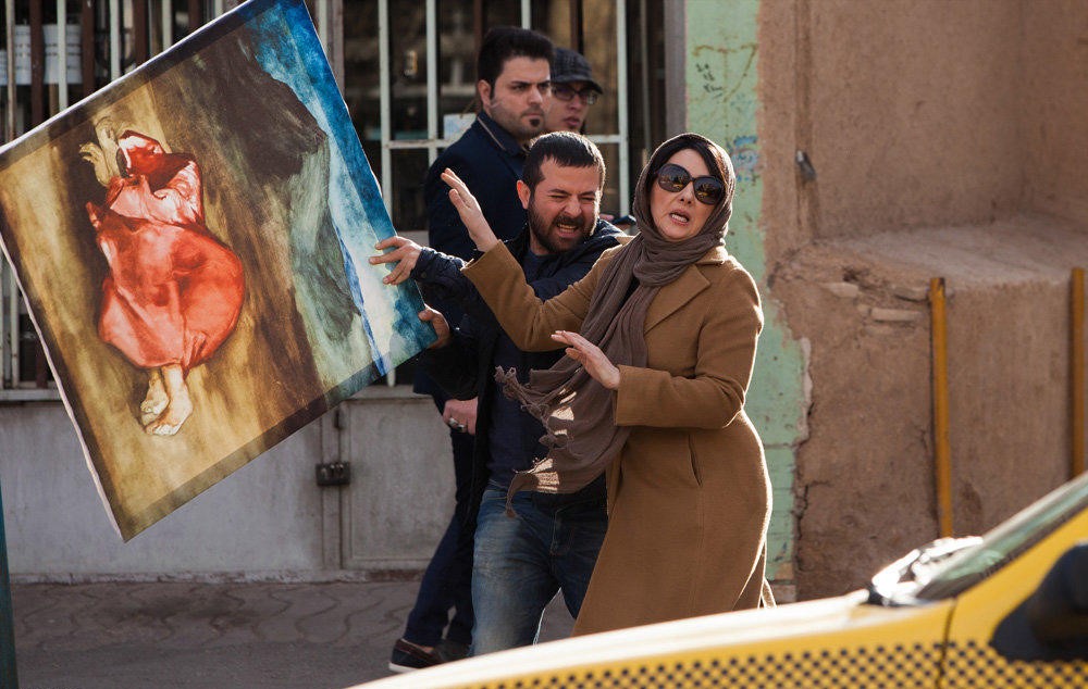 هانیه توسلی در صحنه فیلم سینمایی مادری به همراه هومن سیدی