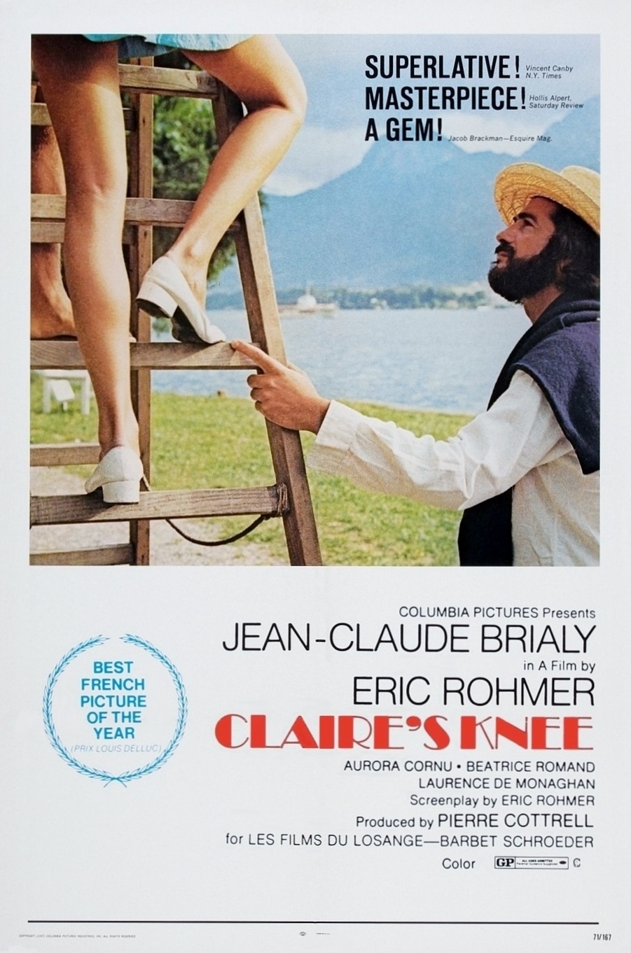  فیلم سینمایی Claire's Knee به کارگردانی Eric Rohmer