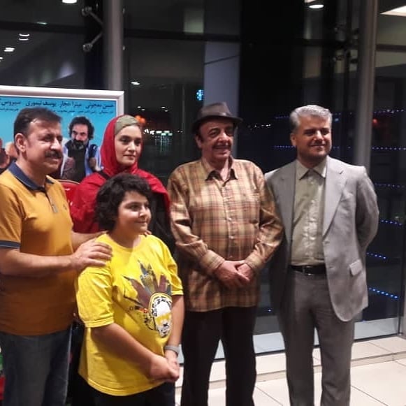 میترا حجار در اکران افتتاحیه فیلم سینمایی تپلی و من به همراه کیان علی پناه