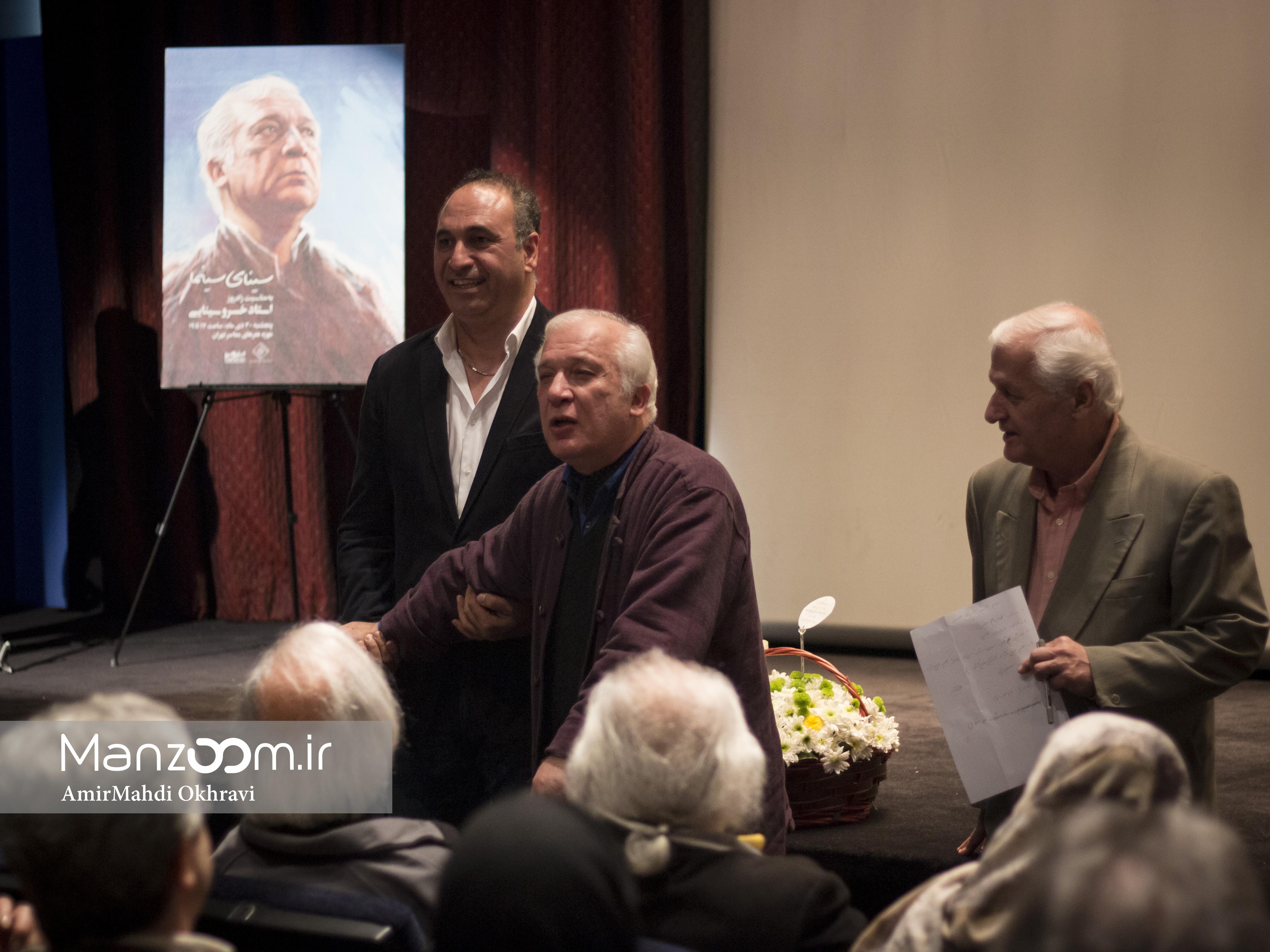 حمید فرخ‌نژاد، بازیگر و نویسنده سینما و تلویزیون - عکس مراسم خبری به همراه اکبرعالمی