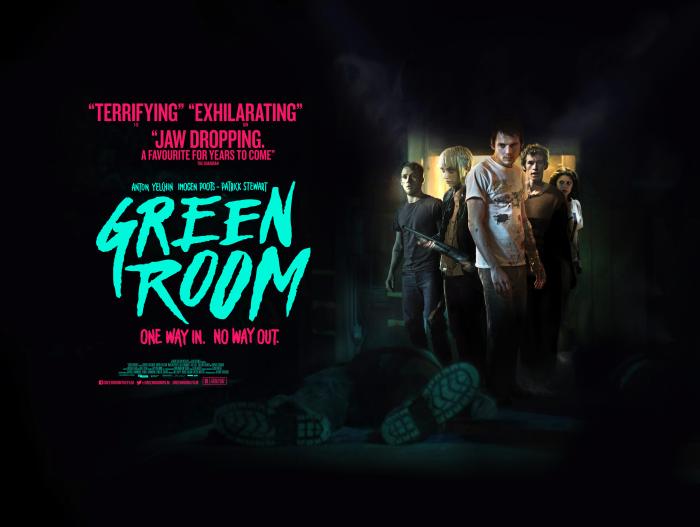عالیه شوکت در صحنه فیلم سینمایی اتاق سبز به همراه ایموجن پوتس، کالوم ترنر، Joe Cole و آنتون یلچین