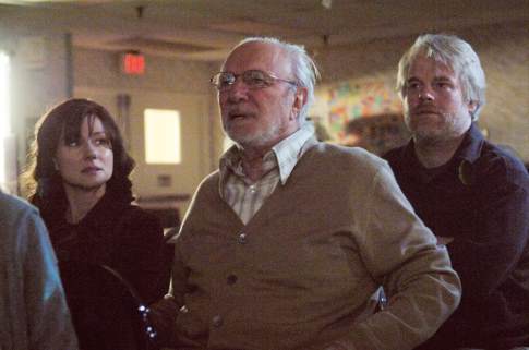 Philip Bosco در صحنه فیلم سینمایی The Savages به همراه فیلیپ سیمور هافمن و لورا لینی